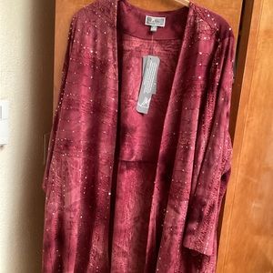 JCM Collection Women light weight sequins jacket, size 2X. 211